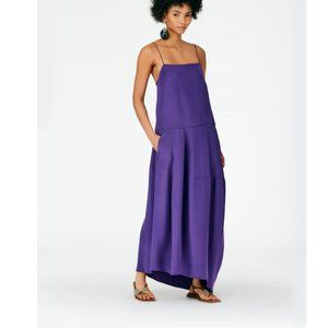 *SOLD* Tibi 4Ply Silk Balloon Skirt Dress - Purple (10 Petite)